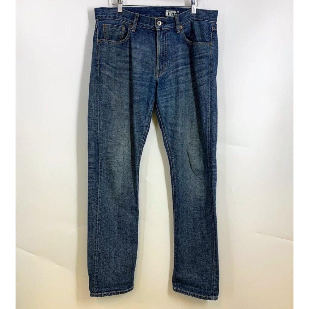 Uniqlo Men's Selvedge‎ Regular Fit 100% Cotton 5 Pocket Denim Jeans Size 32x32